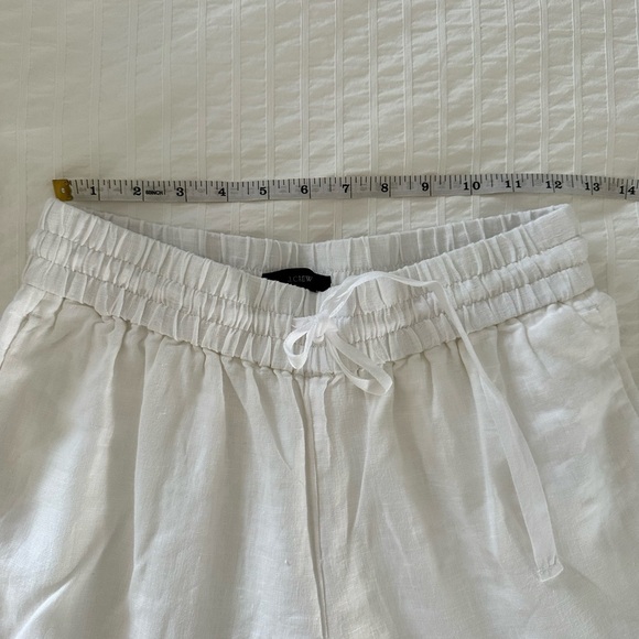 J. Crew White Linen Wide-Leg Seaside Pants - Picture 5 of 6